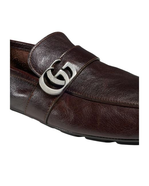 Gucci Brown Driver With Double G for men