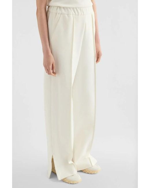 Jil Sander White Technical Cotton Trousers