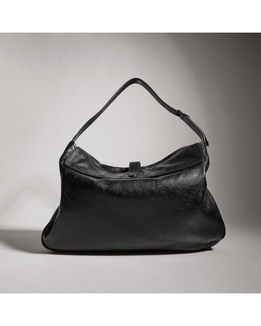 Gucci Black Large Crossbody Bag With Piston Closure for men