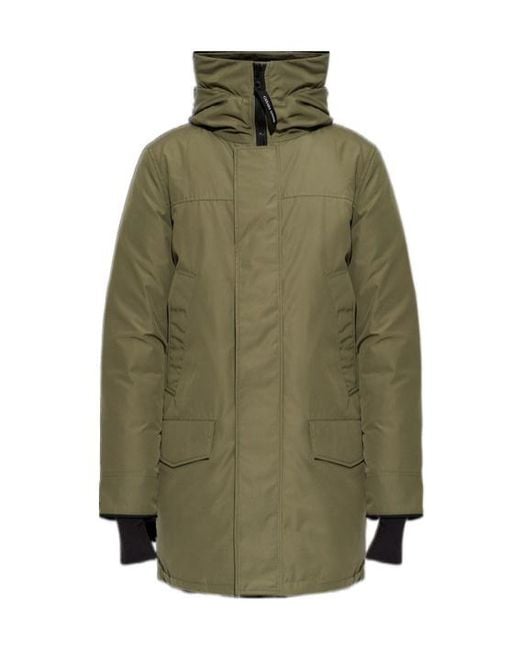 Canada Goose Green Langford Long-Sleeve Hooded Down Jacket for men