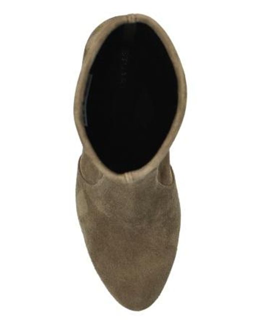 Stuart Weitzman Green Round Toe Ankle Boots