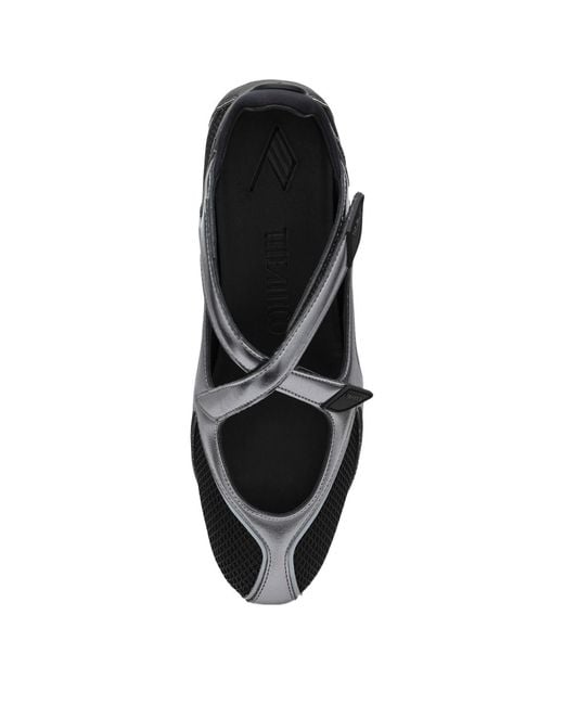 The Attico Black Floor 01 Ballet Flat