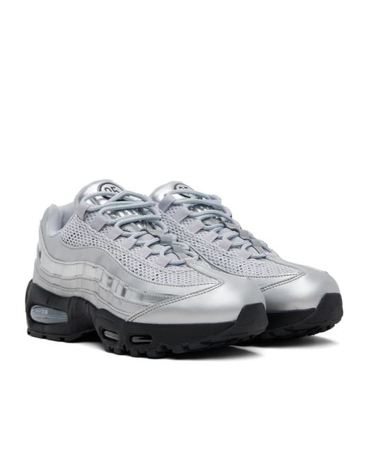 Nike Gray Air Max 95 Lace-Up Sneakers for men