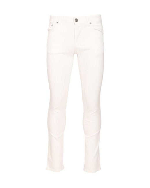 Jacob Cohen White Nick Slim Super Slim Jeans for men