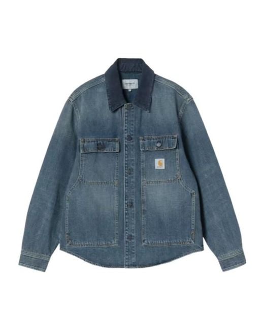 Carhartt Blue Long-Sleeved Shirt for men
