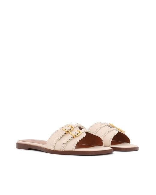 Zimmermann White Goldie Flat Sandals