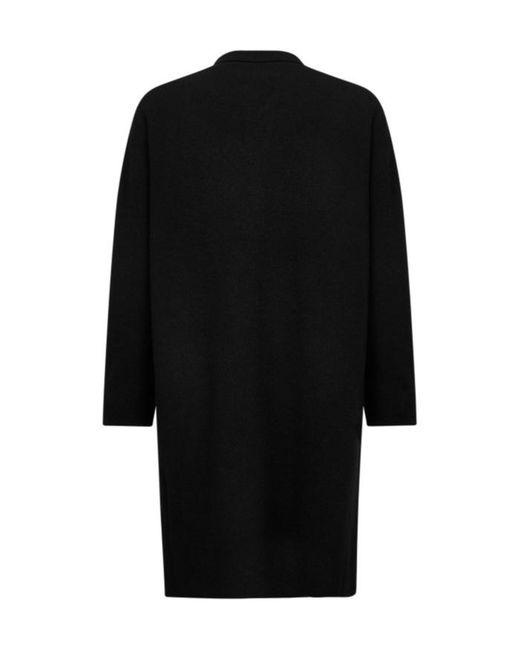 Tagliatore Black Snap Button Knit Coat for men