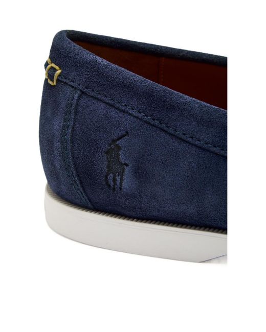Polo Ralph Lauren Blue Suede Loafers for men