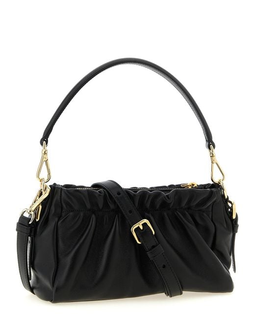 Prada Black Triangle-Logo Shoulder Bag