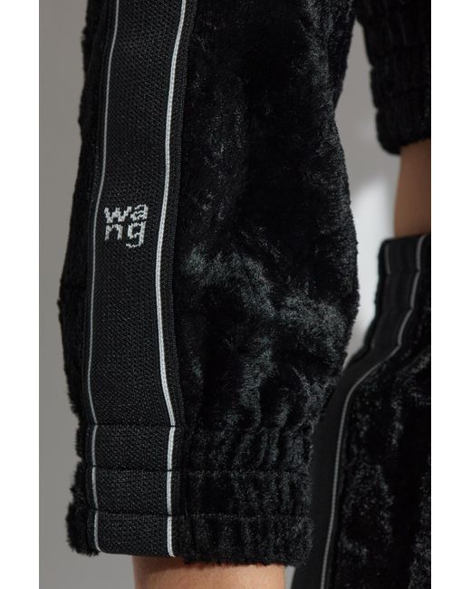 T By Alexander Wang Blue Velvet Cardigan