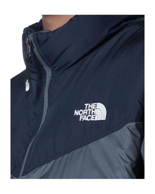 The North Face Blue Long-Sleeved Down Jacket for men