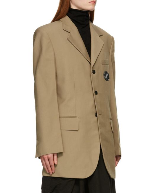 we11done Natural Drawstring Hooded Jacket for men