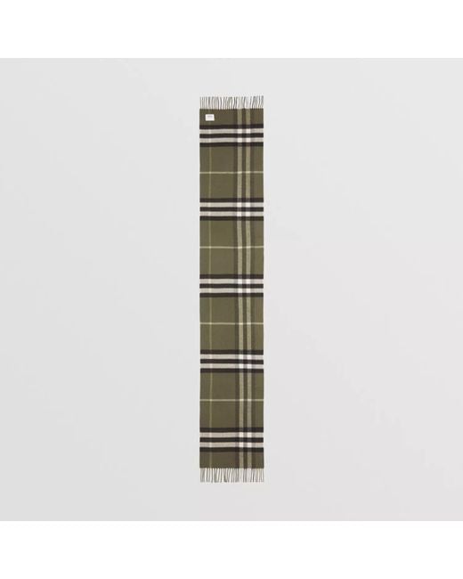 Burberry Green Reversible Check-Monogram Scarf for men