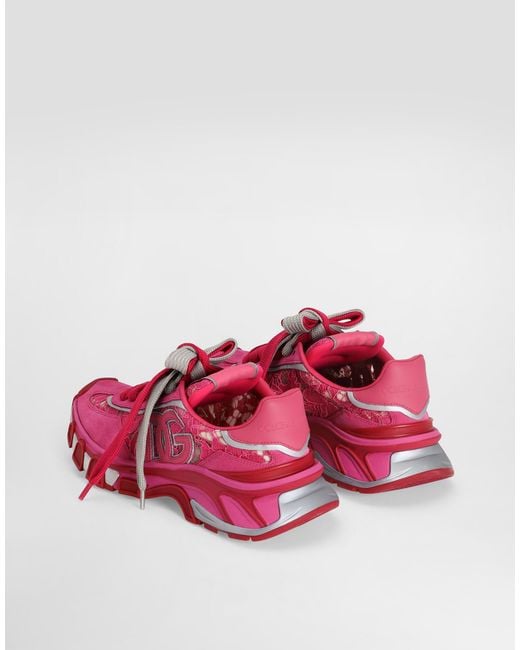 Dolce & Gabbana Pink Dg Country Road Sneakers