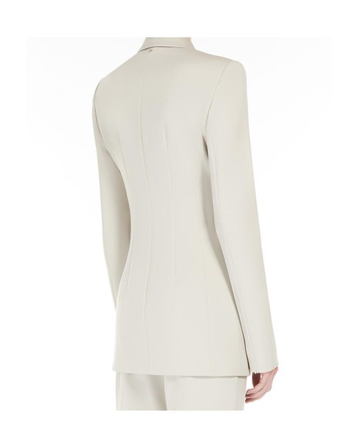 Sportmax Natural Scuba Jersey Blazer
