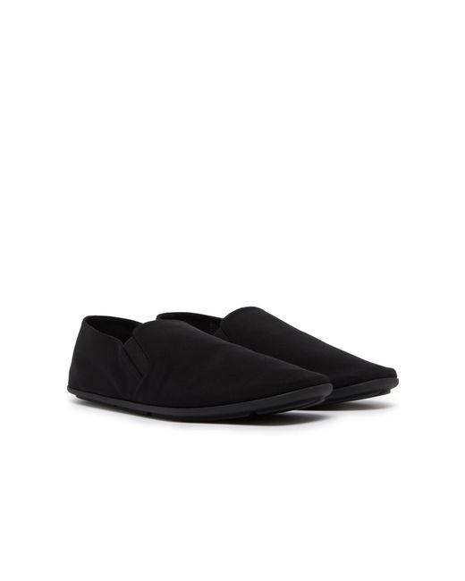 The Row Black Round-Head Flat Shoes