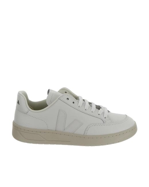Veja Gray V-12 Lace-Up Sneakers for men