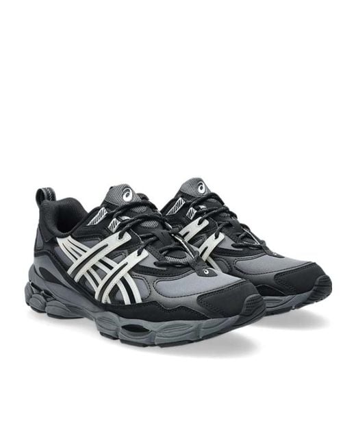 Asics Black Gel-Nyc Utility Mesh-Panelled Running Sneakers for men