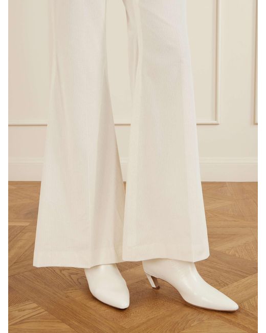 Gabriela Hearst White Pointed-Toe Ankle Boots