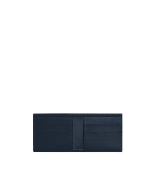 Bottega Veneta Blue Intrecciato Bi-Fold Wallet for men