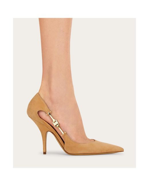 Ferragamo Multicolor F Buckle Pump