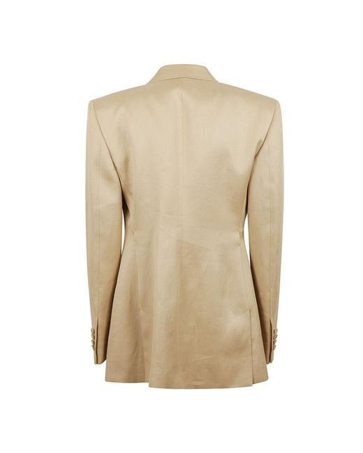 Gabriela Hearst Natural Braided-Belt Blazer