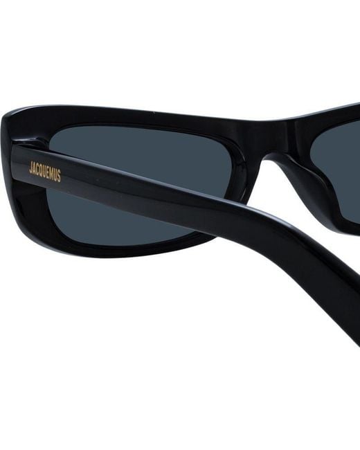 Jacquemus Blue Capri Rectangle Frame Sunglasses