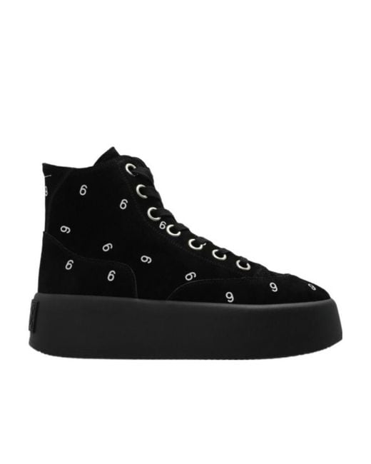Maison Margiela Black Logo Casual Sports Shoes