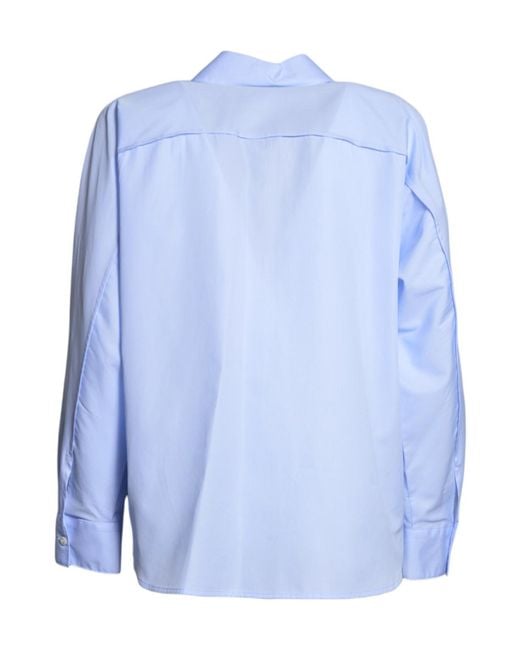 Aspesi Blue Classic Button-Up Shirt