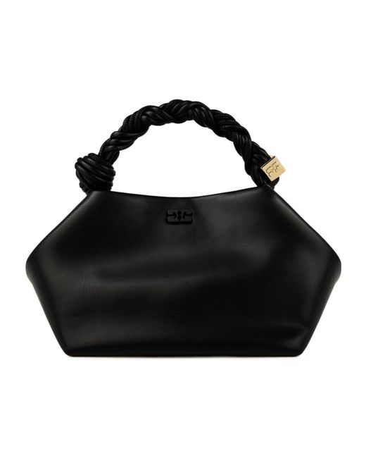 Ganni Black Leather Crossbody Bag