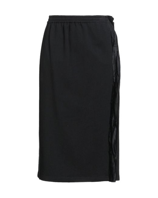 MM6 by Maison Margiela Black Flared Skirt
