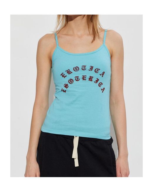 Willy Chavarria Blue Erotica Esoterica Tank Top