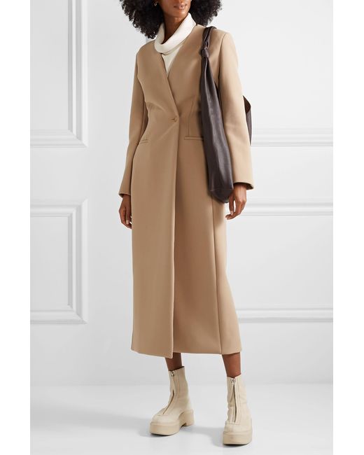 The Row Natural Front-Zipped Ankle Boots