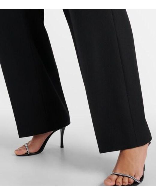 Stella McCartney Black Wool Tuxedo Pants