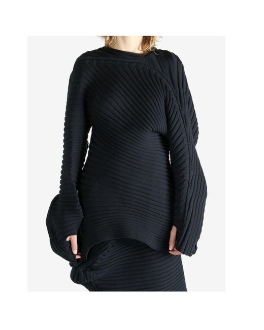 Issey Miyake Black Knit (As It Is) Top