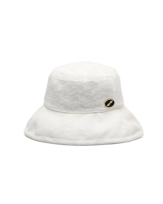 we11done White Logo Fisherman's Hat for men