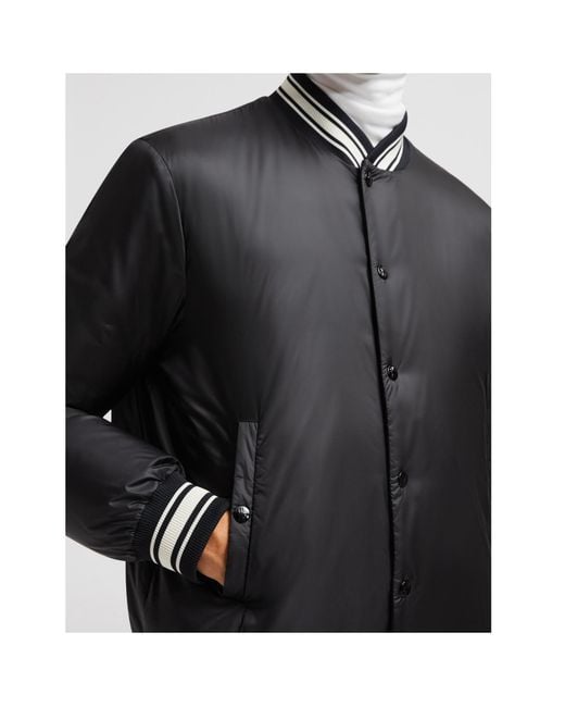 Moncler Black Reversible Button-Up Jacket for men
