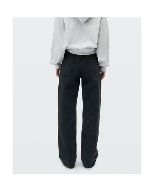 Alexander Wang Blue Mid-Rise Loose-Fit Jeans