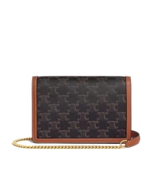 Céline Black Wallet On Chain Margo for men