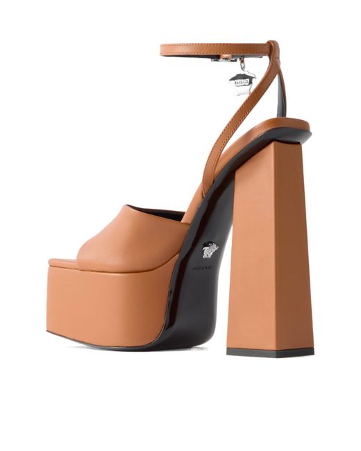 Versace White Platform Sandals