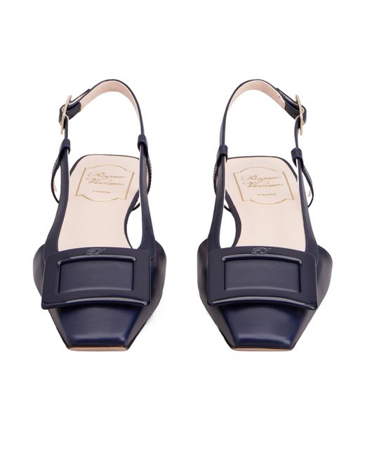 Roger Vivier Blue Belle Vivier Slingback Ballerinas