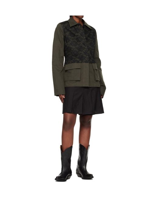 Our Legacy Black Split Collar Casual Jacket