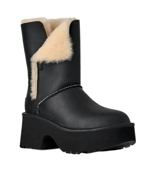 Ugg Black Esmee Leather Boot 1172590-Blk