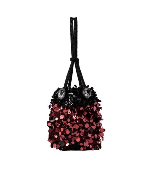 Anya Hindmarch Drawstring Mini Handbag in Red | Lyst UK