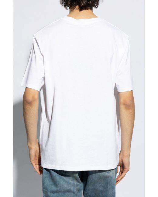 Balmain White Coin T-Shirt for men