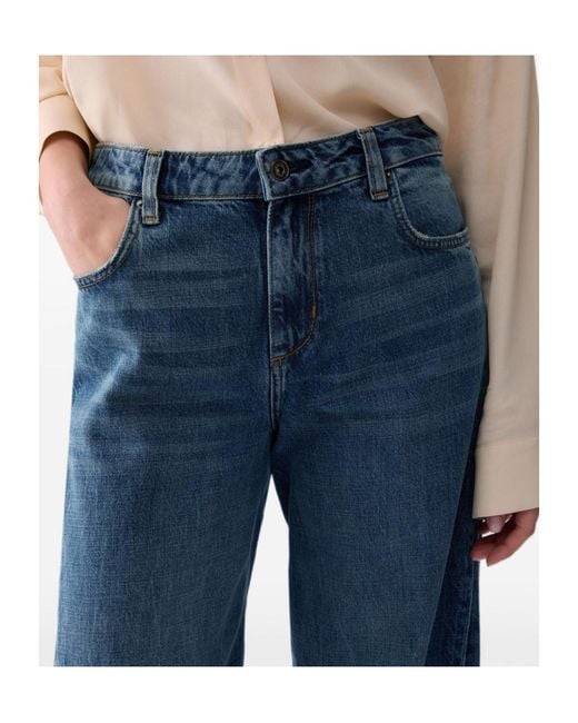 Liu Jo Blue Jeans With Asymmetrical Seams
