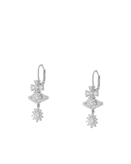 Vivienne Westwood White Irregular Earrings