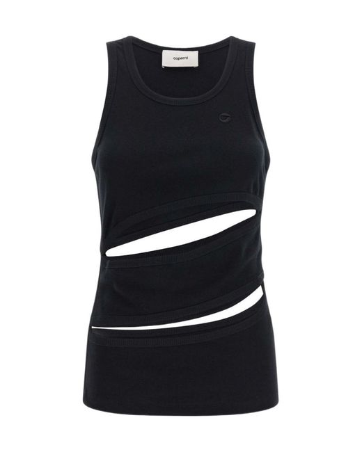 Coperni Black Spiral Tank Top
