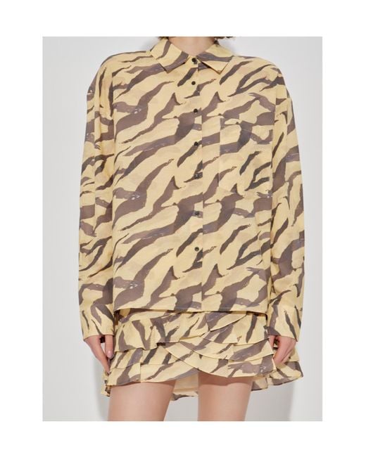 IRO Natural Deriana Tiger-Print Shirt