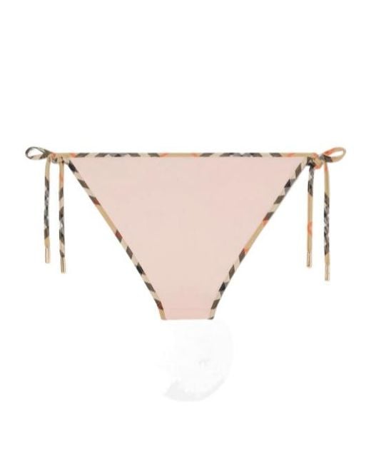 Burberry Natural Check Trim Bikini Briefs